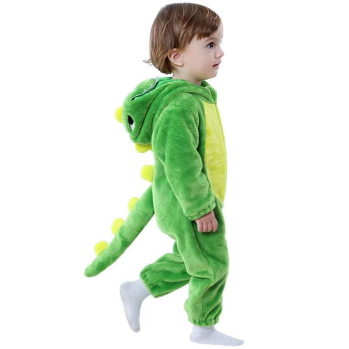 Baby Green Dinosaur Costumes Unisex Toddler Outfit Halloween Dress Up Romper 12-18 Months