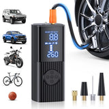 Tire Inflator Portable Air Compressor, 180PSI & 25000mAh Portable Air Compressor with Accurate Pressure Gauge, 3X Faster Inflation Cordless Air Pump