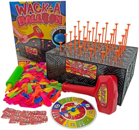 Wack A Balloon Strategy Board Game | Family Game Night Favorite | Engaging for Kids and Adults | Play Solo Or Challenge Friends | Popular Social Media Games Everyone Can Play | Ages 4+