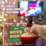 Movie Night Gift Baskets Popcorn Gifts for Christmas Holiday Gift Christmas Gift Sets, 5 Gourmet Popcorn Kernels and 5 Popcorn Flavoring, Non-GMO Popcorn Gifts - 10 Pack