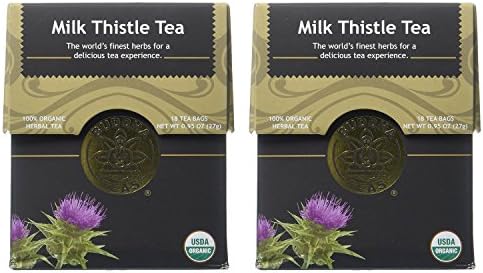 Organic Milk Thistle Tea - Kosher, Caffeine Free, GMO-Free - 18 Bleach Free Tea Bags (Pack of 2)