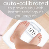 Beurer PS25 Digital Bathroom Scale for Body Weight – 400lb Capacity, Auto-Calibrate, XL Backlit Display – Glass, Precise and Accurate Body Scale