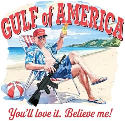 Trump America Sticker Trump Stickers Pack (2 pcs - 3in) – Funny, Pro-Trump & Meme Decals for Cars, Laptops, Phones – Trump 2024, Bumper Stickers, Joke & Offensive Designs, Gulf of America by Comasol