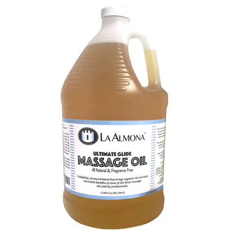 La Almona - Ultimate Glide Massage Oil, 1 Gallon Refill Jug