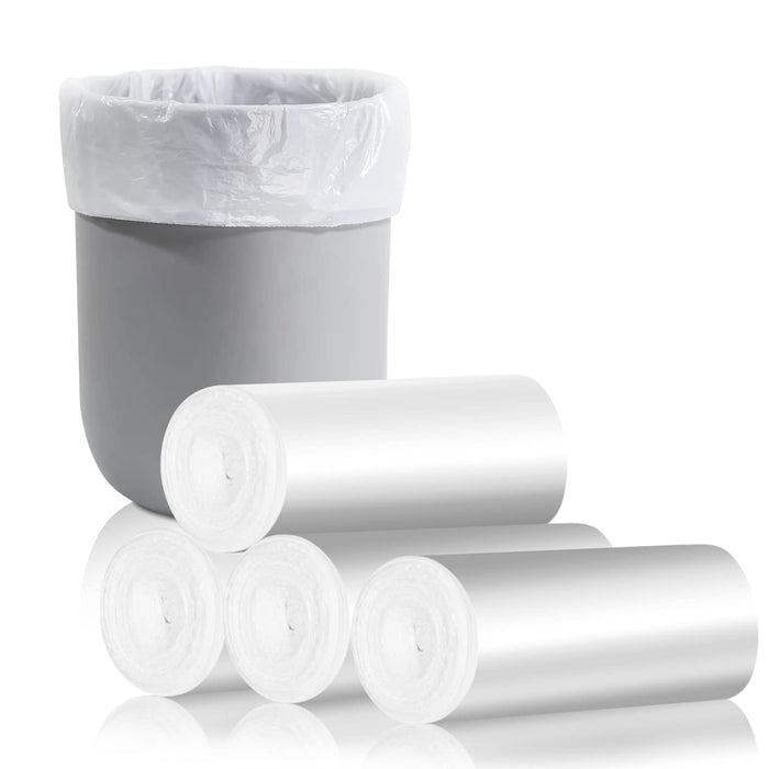 Charmount Small Trash Bags - 180 (Counts) 4 Gallon Garbage Bags for Bathroom, Kitchen, Office and Bedroom, 4 Gallon Unscented White Trash Bag …
