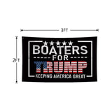 JOLCAHEU Double Sided Boaters for Trump Flag 2x3FT President Trump Flag,Keeping America Great Flag with 2 Brass Grommets,Sturdy Polyester.