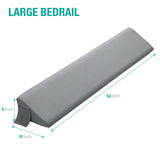 Vekkia Twin Bed Wedge Pillow/Headboard Pillow/Mattress Wedge Twin,Bed Gap Filler to Fill Gap (0-6") Between Headboard and Mattress (Gray) (39"x10"x6")