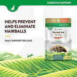 NaturVet Scoopables Hairball Aid for Cats - Helps Prevent & Eliminate Hairballs - Psyllium Husk & Pumpkin - Salmon Flavored Cat Health Supplement - Tastes Like Treats & Prevents Hairballs | 5.5oz Bag