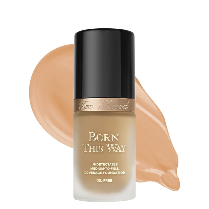 Too Faced Born This Way Natural Finish Longwear Liquid Foundation, Light Beige, 1.01 Fl Oz