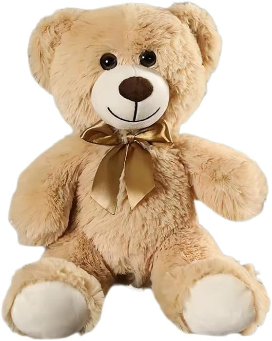 Teddy Bear Stuffed Animals, 13 Inches Teddy Bear Plush Toy Birthday Christmas Valentine’s Day Gift for Kids Girlfriend (Light Brown)