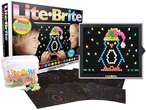 Lite Brite Ultimate Value Retro Toy, 12 Seasonal Templates, Peg Pouch, Amazon Exclusive, Light up Creative Activity Toy, Educational Stem, Gift for Girls and Boys, Ages 4+