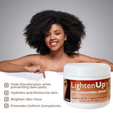 LightenUp Plus Active Skin Brightening Cream - 3.4 Fl oz / 100 ml - Daily Moisturzing Cream, For Face and Body