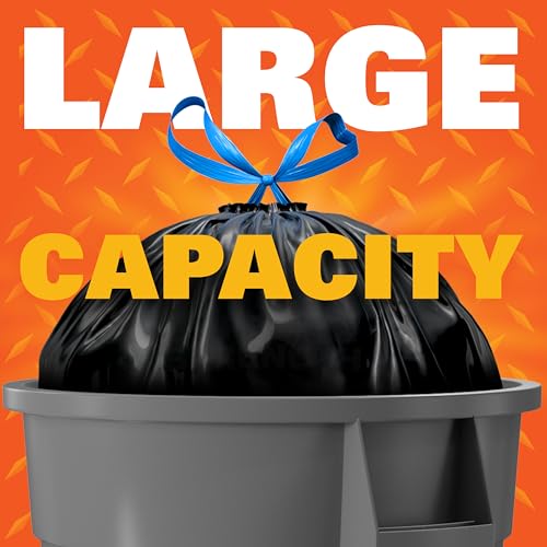 Hefty Strong Large Trash Bags, 33 Gallon, 48 Count (Pack of 1)