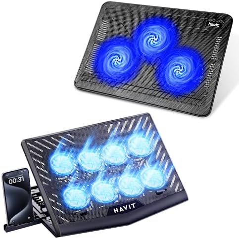 HAVIT Laptop Cooling Pad for 12-17 Inch Laptops