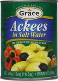 Grace Ackees in Salt Water Cans, 19 Ounce