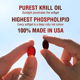 LABO Nutrition Perfect Krill EX, The Purest Ultra Strength Antarctic Krill Oil, Highest Phospholipids (>56%), with Choline & Astaxanthin, Omega 3, Joint Support, 100% Made in USA, 60 softgel