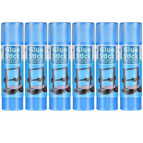 Outus 3D Printer Glue Sticks PVP Solid Glue Sticks for 3D Printer Hot Bed Removing Printing Models(6 Pieces)