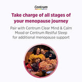 Centrum Complete Multivitamin Supplement + Hot Flash Support Menopause Support Tablets, with Clinically Studied geniVida, 30 Count