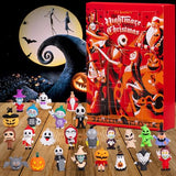 Halloween Advent Calendar 2024,Nightmare Before Christmas Advent Calendar,24 Days Halloween Countdown Calendar with 24 pcs Collectible Scary Halloween Doll Gifts for Kids and Adults