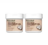 NATURE WELL Extra Virgin Coconut Oil Moisturizing Cream for Face & Body, Restores Skin's Moisture Barrier, Provides Intense Hydration For Dry Skin, 2 Pack - 10 Oz Each, (Packaging May Vary)