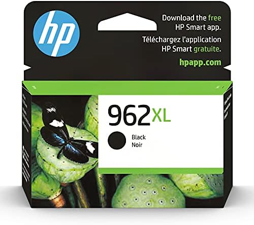 HP 962XL Black High-yield Ink Cartridge | Works with HP OfficeJet 9010 Series, HP OfficeJet Pro 9010, 9020 Series | Eligible for Instant Ink | 3JA03AN