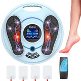 Creliver TENS + EMS Foot Massager for Neuropathy,25 Modes 99 Levels EMS Foot Circulation Stimulator, Tens Neuropathy Foot Massager for Circulation & Pain Relief TENS Unit with 4 Pads, FSA HSA Approved