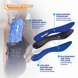 Powerstep Mens Pinnacle Low Insole, Blue/Orange, Men S 4-4.5 / Women S 6-6.5 US