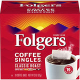 Folgers Coffee Singles Classic Roast-19 Coffee Bags