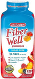 Vita-Fusion Fiber Well Sugar Free Gummies Supplement, Peach, Strawberry and BlackBerry Flavored Supplements, 220 Count