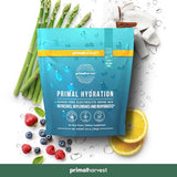 Primal Harvest Electrolytes Powder Packets Primal Hydration, Easy Open Packets, Energy Drink Mix (Lemon Berry, 30 Packs) (1 Bag)