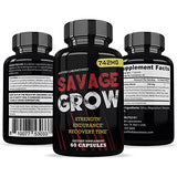 (5 Pack) Savage Grow 742MG All Natural Advanced Men's Health Formula 300 Capsules