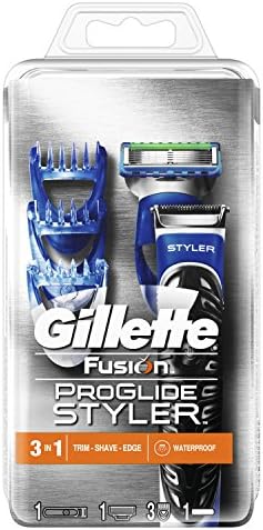 Gillette Fusion ProGlide Styler 3-in-1 Waterproof Trimmer for Man, Achieve Any Facial Hair Style with Three Exchangeable Combs (2 mm, 4 mm, 6 mm)