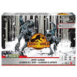 Mattel Jurassic World Dominion 2023 Holiday Advent Calendar, 24-Day Countdown, Daily Surprise of Mini Dinos, Humans & Gate Pieces