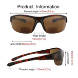 Hyyiyun 3 Pairs Bifocal Reading Sunglasses for Men and Women, Wrap Around Outdoor Reader Glasses