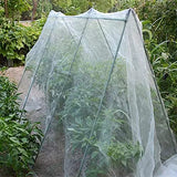 Agfabric Garden Netting 10'x50' Insect Pest Barrier Bird Netting for Garden Protection,Row Cover Mesh Netting for Vegetables Fruit Trees and Plants,White