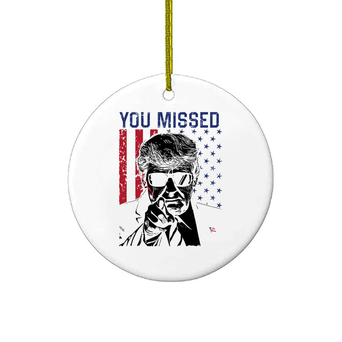 Trump Ceramic Christmas Tree Ornament | You Missed 5