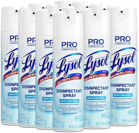 Lysol - RAC74828CT Professional Disinfectant Spray, Crisp Linen, 228oz (12X19oz)
