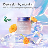 MARY&MAY Vegan Calendula Peptide Ageless Sleeping Mask 110g, Deep Hydration, Calendula petals, 25 Types Peptide, Hyaluronic, Gel type, Korean Facial Mask