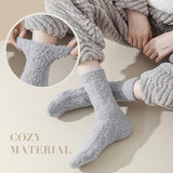 TEHOOK Fuzzy Socks for Womens Men Soft Cozy Fluffy Slipper Socks Winter Warm Plush Sleeping Socks Christmas Stocking Stuffers Gifts for Women