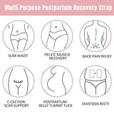 3 In 1 Postpartum Belly Band Wrap - Abdominal Binder Post Surgery C Section Compression Girdle Belt - After Birth Recovery Support - Postnatal Pelvis Waist Trainer Slimming Shapewear Body Shaper