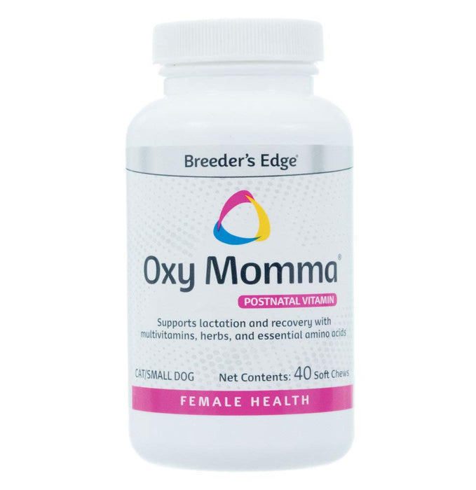 Breeder's Edge Oxy Momma- Nursing & Recovery Supplement- for Small Dogs & Cats- 40ct Soft Chews