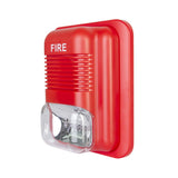 Fire Alarm Siren Security Horn Buzzer 12VDC 24V Sound and Light Fire Warning Strobe Siren for Single Action Manual Pull Station or Alarm System