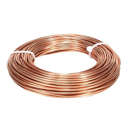 99.9% Soft Copper Wire, 8 Gauge/ 3.25 mm Diameter, 19.5 Feet / 6m, 1 Pound Spool Pure Copper Wire, Jewelry Making Wire Craft Wire