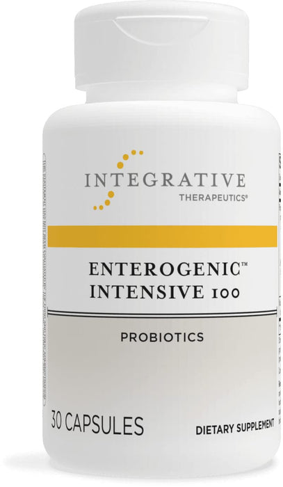 Integrative Therapeutics - Enterogenic Intensive 100 - 100 Billion CFU High-Potency Probiotic - Multiple Strains for Digestive Support - 30 Capsules