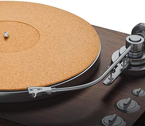 Cork Turntable Mat by PRO SPIN for Vinyl LP Record Players (3mm) | Record Player Mat with High-Fidelity Audiophile Acoustic Sound Support | Turntable Slip Mat Help Reduce Noise Due to Static and Dust