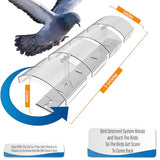 Petslandia Bird Deterrent System - Polycarbonate UV Resistant Pigeon Deterrent, Cruelty-Free Pigeon Proof, Long Lasting, Suitable for Balconies, Patios and Outdoors (118 in)