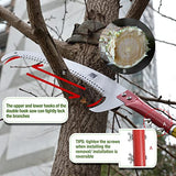 Scalebelly 5.6-14 Foot Telescoping Pole Saws for Tree Trimming, Extendable Tree Trimmer Pruning Saw for Branches, Manual Branch Cutter Tree Pruner