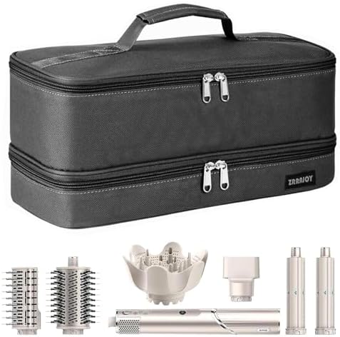 Double Layer Storage Case For Shark Flexstyle, Travel Carrying Case For Shark 430/440 Flexstyle, Organizer Bag For Shark Flexstyle/Dyson Airwrap Styler Attachments