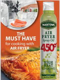 Mantova Air Fryer Spray - All Natural, High Heat Cooking, 450F Smoke Point, Easy to Use - Product of Italy, Pack of 1 (1)