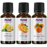 Now Foods 3-Pack Variety of Now Essential Oils Citrus Blend - Orange, Tangerine, Lemon